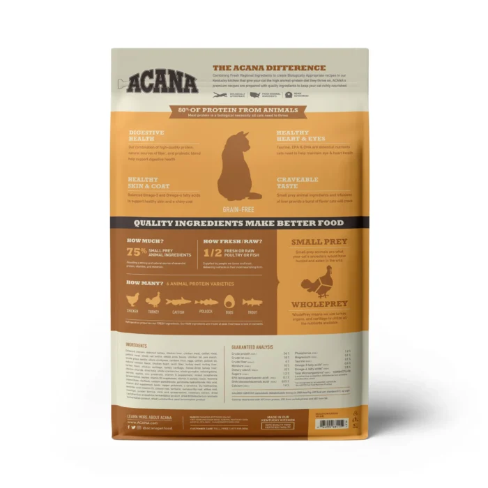 Acana Meadowland para Gatos 1.8 kg Libre de Granos - Imagen 2