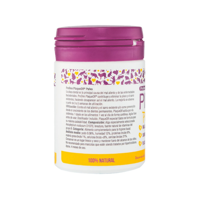 Plaqueoff Cuidado Dental para Gatos Polvo 40 g - Imagen 2