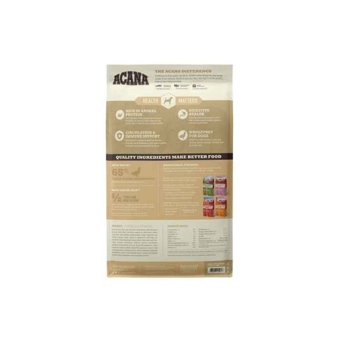 Acana Duck & Pear 2 kg Alimento para Perros - Imagen 2