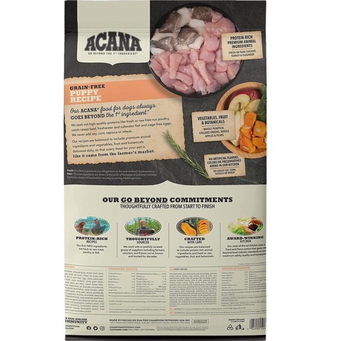 Acana Puppy & Junior Alimento Para Perros Cachorros Libre De Granos 5.9kg - Imagen 2