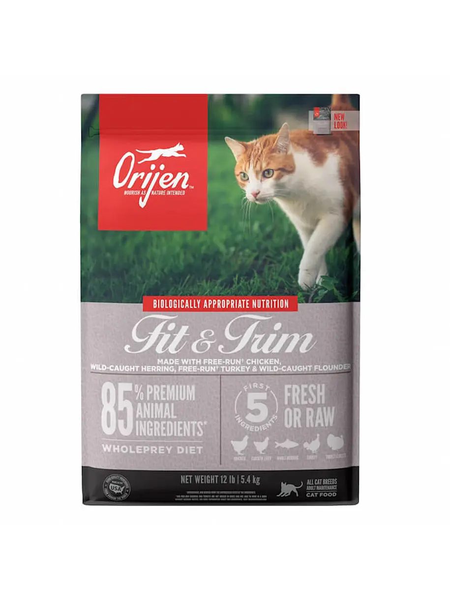 orijen-fit-trim-para-gatos-1-8-kg-libre-de-granos-animaladas Orijen Fit & Trim para Gatos 1.8 kg Libre de Granos - Imagen 1