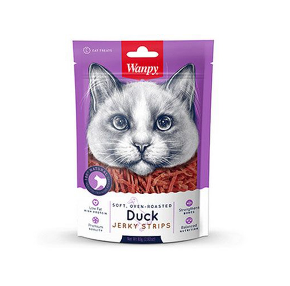 wanpy-snack-de-pato-para-gatos-80-g Wanpy Snack de Pato para Gatos 80 g - Imagen 1