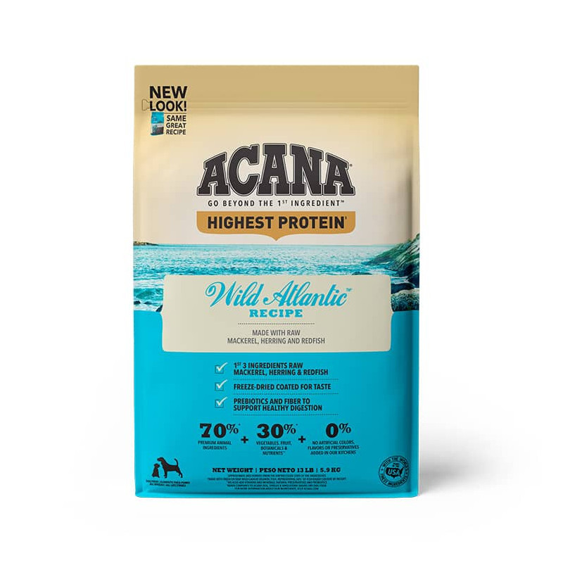 acana-wild-atlantic-alimento-para-perros-sabor-pescado-5-9-kg-animaladas.jpg Acana Wild Atlantic Alimento Para Perros Sabor Pescado 2kg - Imagen 1