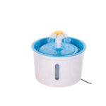 Fuente de Agua Tipo Flor 1.6L para Gatos y Perros Bebedero