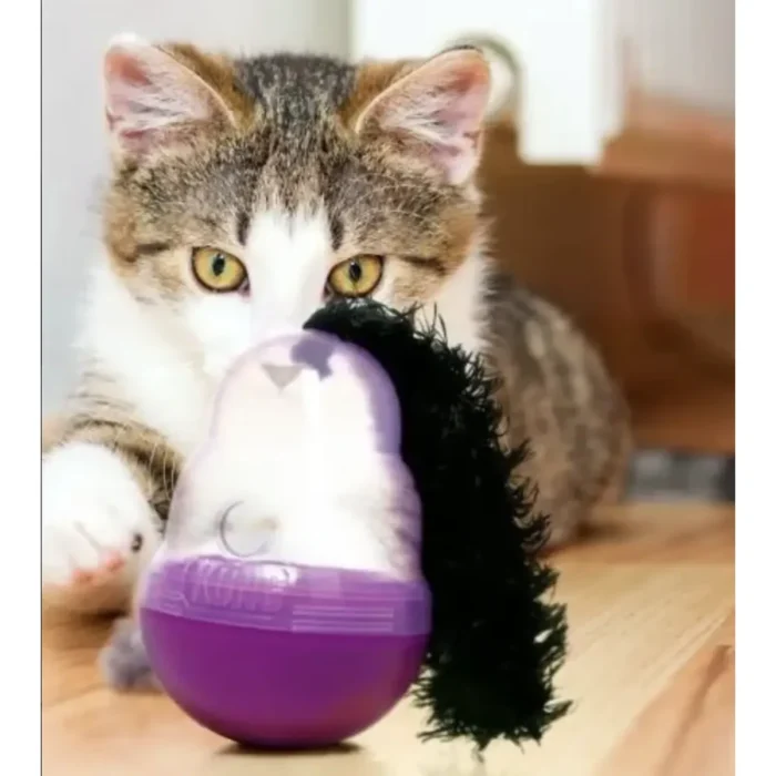 Kong Cat Wobbler Juguete Interactivo Dispensador De Premios Para Gatos - Imagen 2