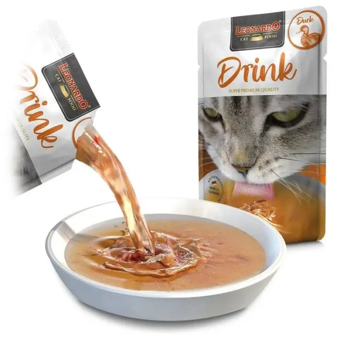 Leonardo Drink Pato 40g Sopa Hidratante para Gatos - Imagen 2